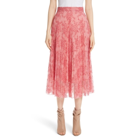Burberry Wilton Pleated lace skirt size 6 - Picture 1 of 5